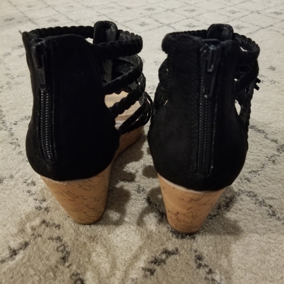 Black Wedge Heels - Picture 2 of 4